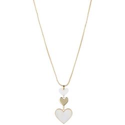 Bay Studio 28 In. Linear Resin Heart Chain Necklace