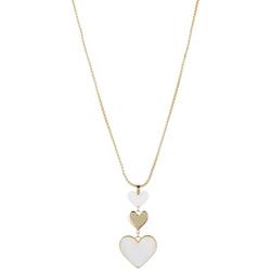28 In. Linear Resin Heart Chain Necklace
