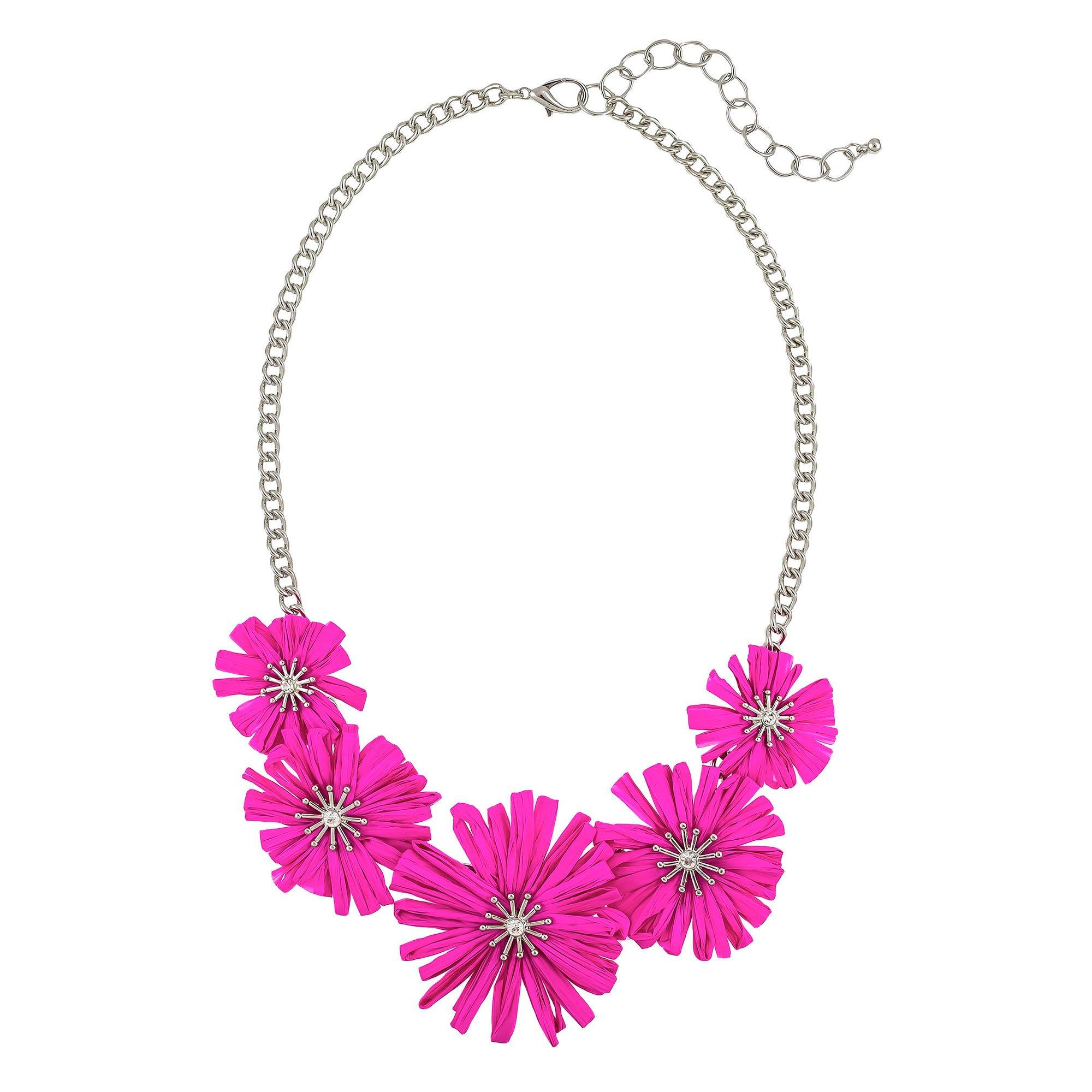Bay Studio 18 In. Large Flower Frontal Chain Necklace