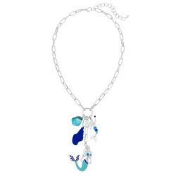 Bay Studio 18 In. Mermaid Shell Charms Chain Necklace