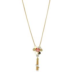 Bay Studio Flower Pendant Tassel Necklace