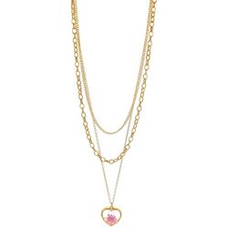 Bay Studio Chain Heart Layered Necklace