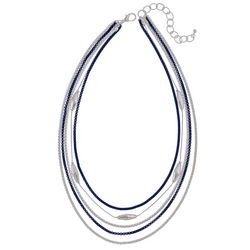 Bay Studio 5-Row Two-Tone Layered Chain Necklace