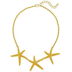 Bay Studio Three Starfish Frontal Chain Necklace