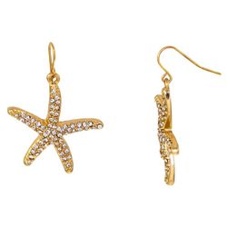 Bay Studio Pave Starfish Dangle Earrings