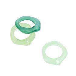 3-Pc. Translucent Acrylic Ring Set