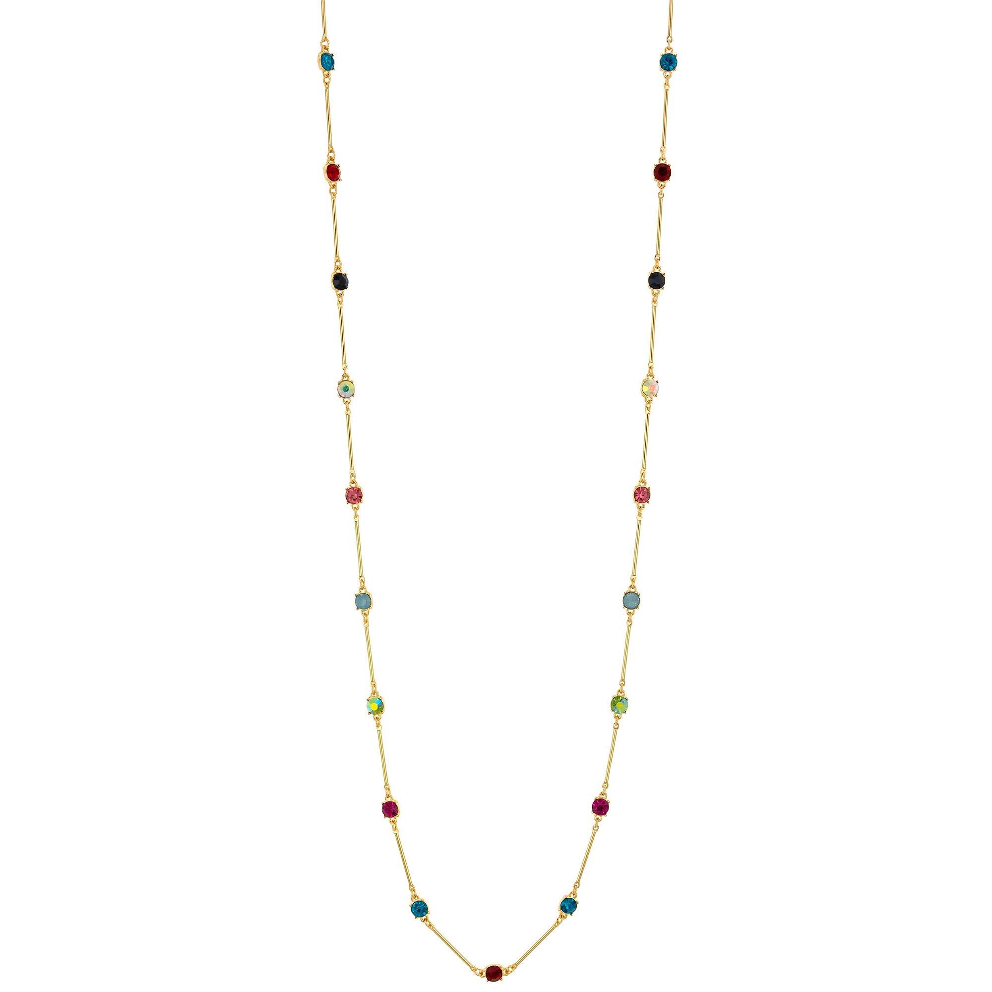 Rhinestone Illusion Chain Necklace