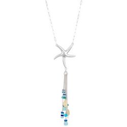 Bay Studio Starfish Beaded Tassel Chain Necklace
