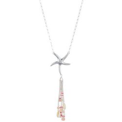Bay Studio Starfish Beaded Tassel Chain Necklace