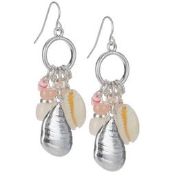 Bay Studio Bead Shell Charms Dangle Earrings