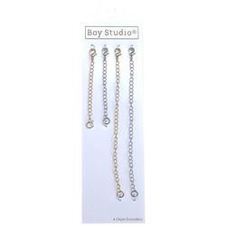 Bay Studios 4-pc. Chain Extenders Gold Silver Tone