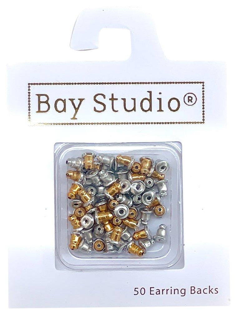Bay Studio 50-pc. Two Tone Bullet Earring Backs
