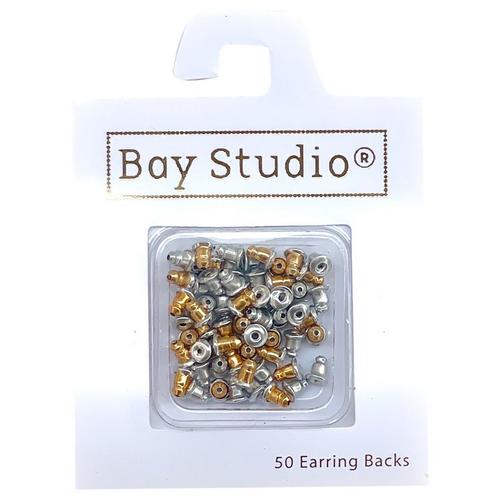 Bay Studio 50-pc. Two Tone Bullet Earring Backs