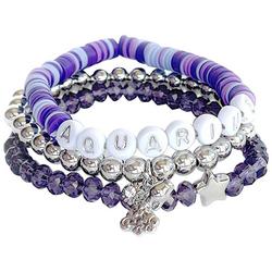 3-Pc. 7 In. Aquarius Bead Bracelet Set
