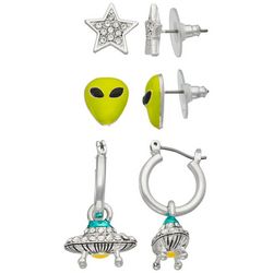 Napier 3-pc. Alien Stud Earrings