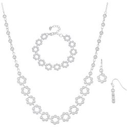 You're Invited 3-Pc. Faux Pearl Circles Jewelry Set