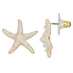Napier Embellished Starfish Stud Earrings