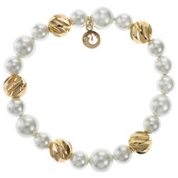 Gloria Vanderbilt Faux Pearl Stretch Bracelet