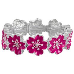 Gloria Vanderbilt Tropical Flower Stretch Bracelet