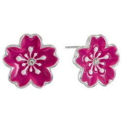 Gloria Vanderbilt Tropical Flower Stud Earrings