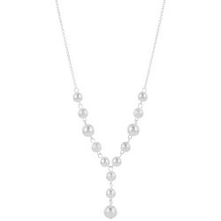 You're Invited 16 In. Faux Pearl Bead Necklace