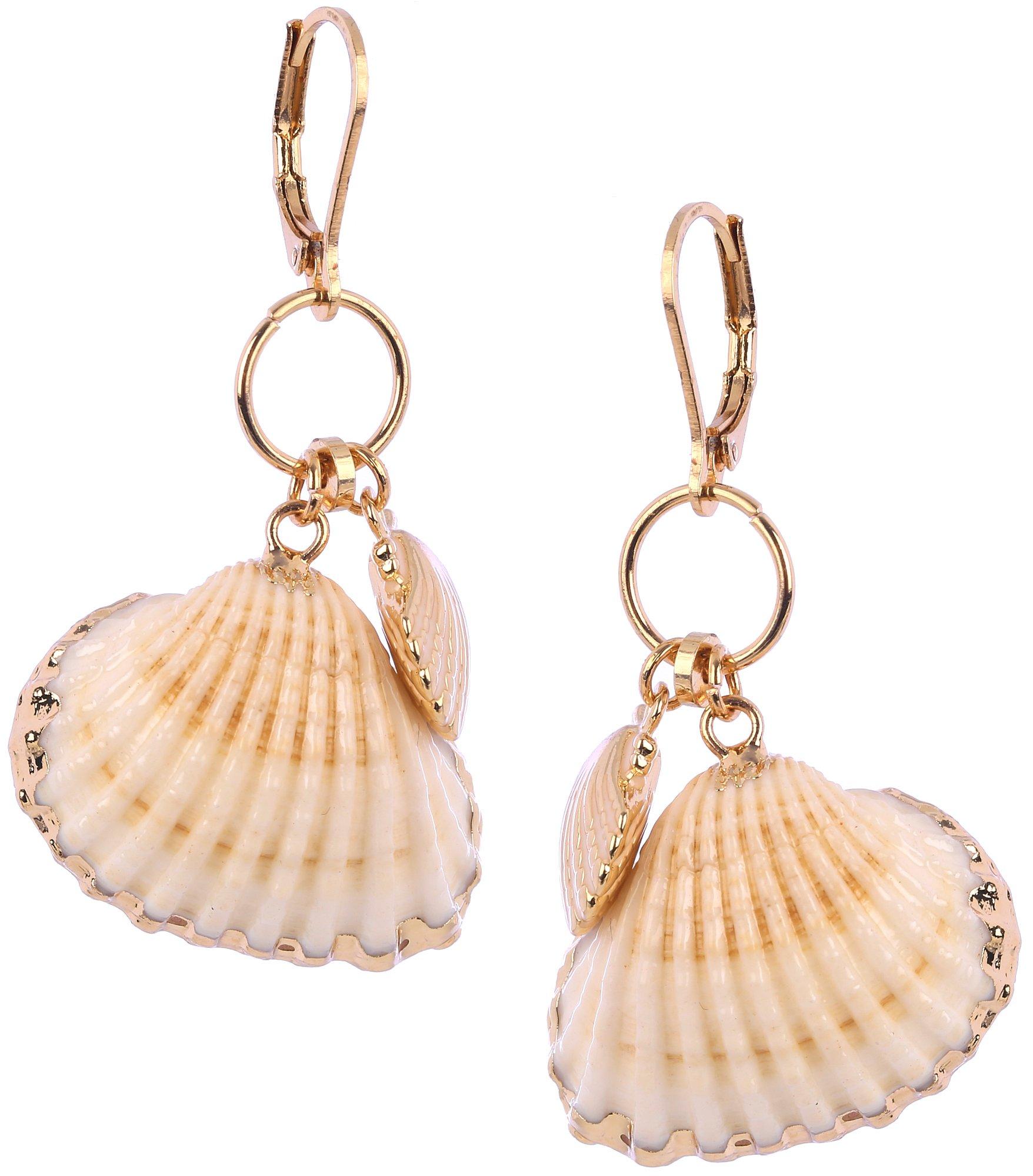 2 In. Shell Dangle Earrings