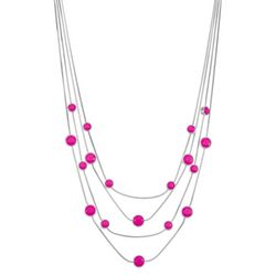 Napier 4-Row 16 In. Cabochon Illusion Frontal Necklace