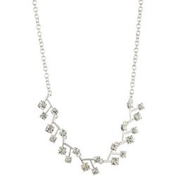 You're Invited 16 In. Rhinestone Frontal Necklace