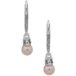 You're Invited 1 In. Pave Pearl Dangle Earrings