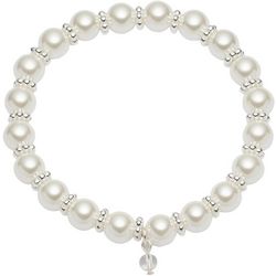 You're Invited Faux Pearl Stretch Bracelet