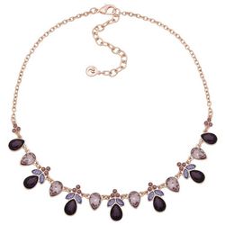 Gloria Vanderbilt Teardrop Rhinestone Necklace
