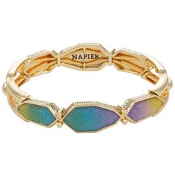Napier Faux Druzy Stones Stretch Bracelet