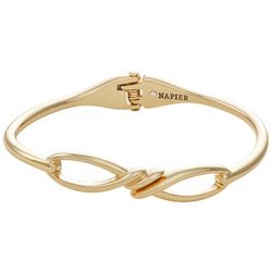 Napier 2.5 In. Twist Knot Hinged Bangle Bracelet