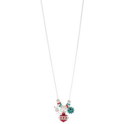 Napier Christmas Ornament Joy Charms 28 In. Necklace