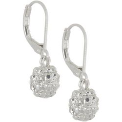 Gloria Vanderbilt Rhinestone Ball Drop Earrings