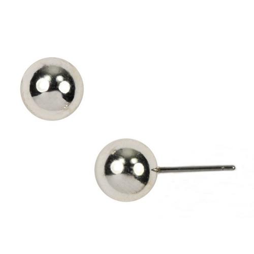 Napier Silver Tone Ball Stud Earrings