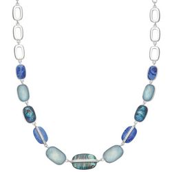 Napier 16 In. Abalone Oval Chain Necklace