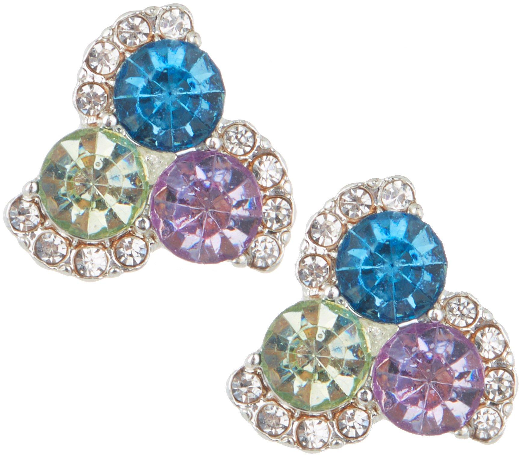 Napier Rhinestone Pave .5 In. Stud Earrings