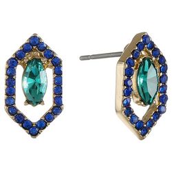 Gloria Vanderbilt Goldtone Crystal Stud Earrings