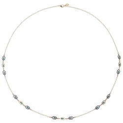 Gloria Vanderbilt Goldtone Pave Hexagon Strand Necklace
