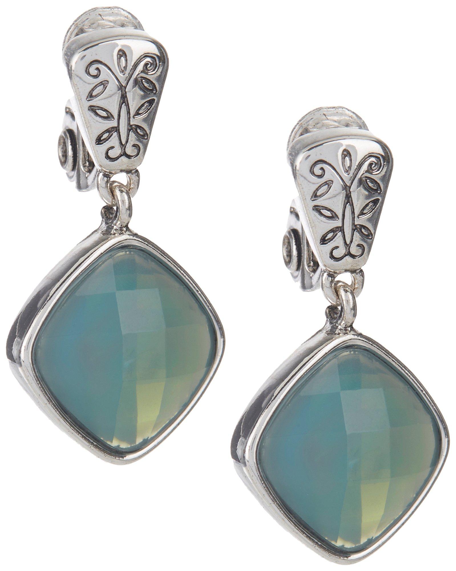 Napier 1.25 In. Clip-On Dangle Earrings