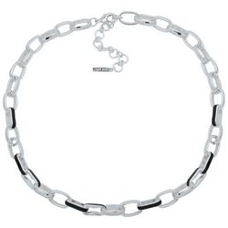 Nine West Enamel Two-Tone Link Chain Necklace
