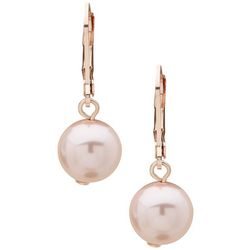 You're Invited Rose Pearl Drop Earrings