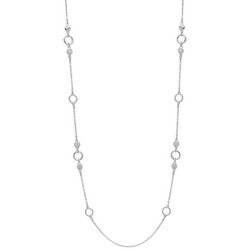 Chaps Silver Tone Statement Necklace