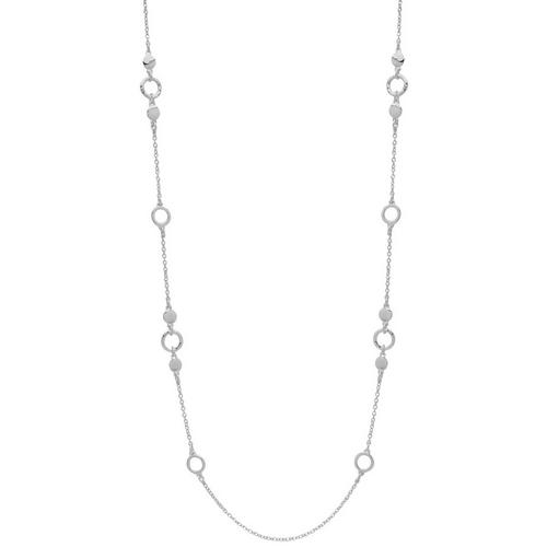 Chaps Silver Tone Statement Necklace