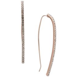 You're Invited Pave Linear Threader Drop Earrings