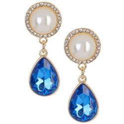 Gloria Vanderbilt Pearl Drop Earrings