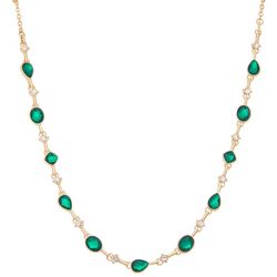 Napier 16 In. Cabochon Crystal Chain Necklace