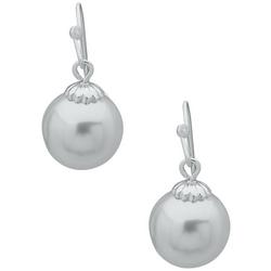 Faux Pearl Dangle Earrings