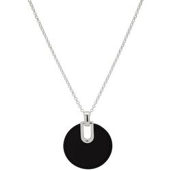 Nine West 36 In. Disc Pendant Chain Necklace